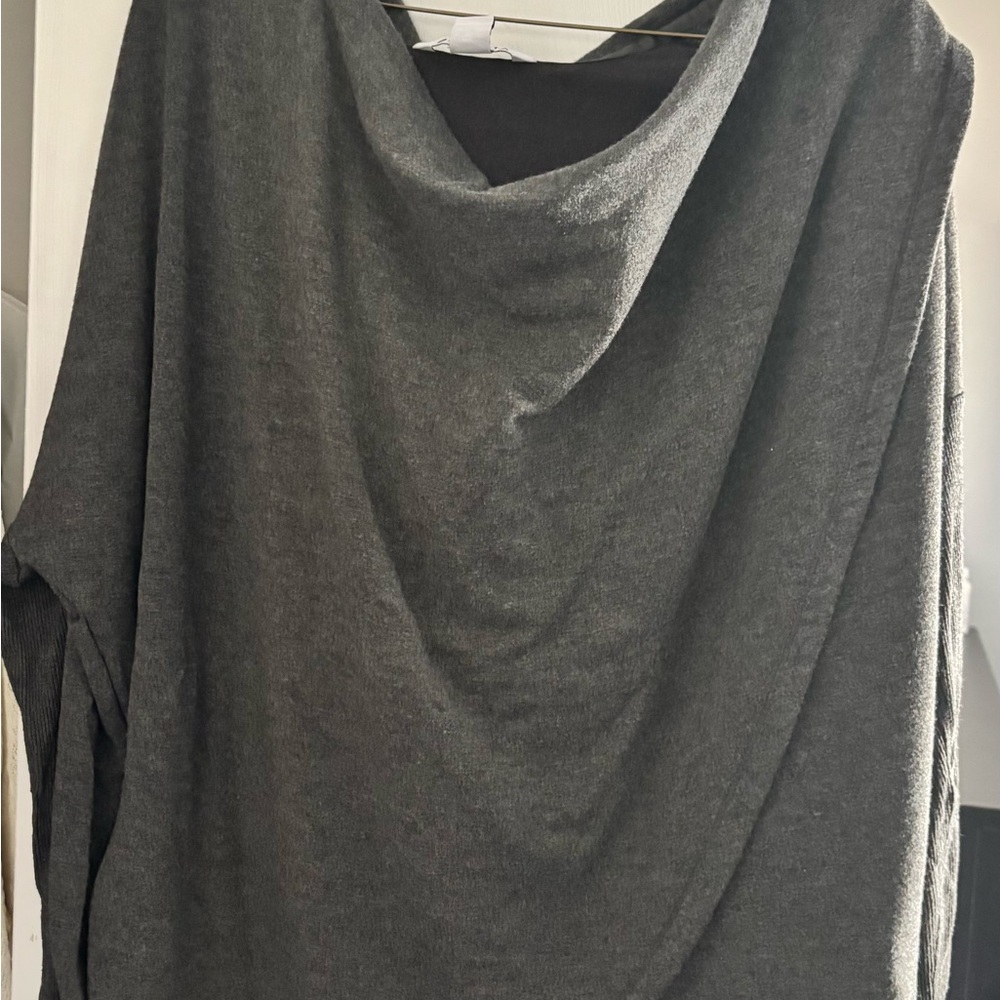 Athleta Dark Gray Cowl Neck Sweater